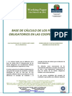 BASE DE CALCULO DE FONDOS OBLIGATORIOS EN LAS COOPERATIVAS (Es) CALCULATION BASE OF COMPULSORY FUNDS IN CO-OPERATIVES (Es) KOOPERATIBEN DERRIGORREZKO FUNTSAK ZENBATZEKO OINARRIA (Es)