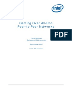 Gaming Over Ad-Hoc Peer-To-Peer Networks WP
