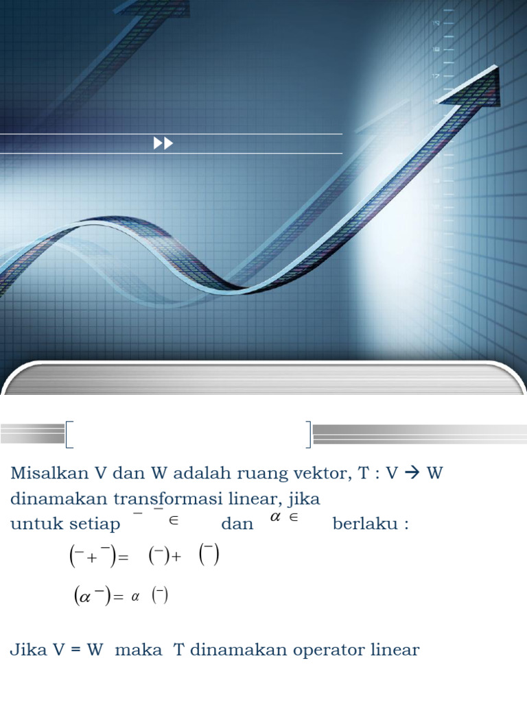 Transformasi Linear dalam Aljabar Linier | PDF