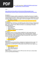 AZ-900 Azure Fundamentals Practice Questions | PDF | Cloud Computing ...