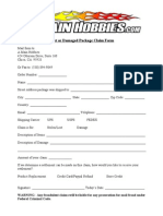 Lost Package Claim Form