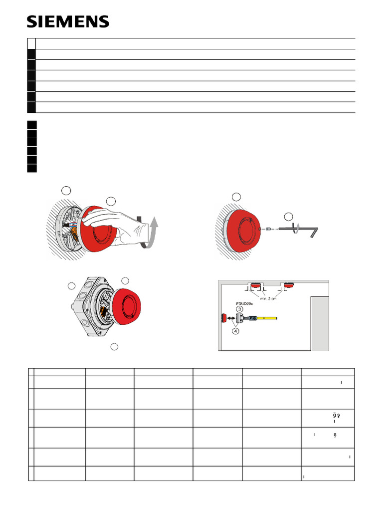 Installation de l'alarme FDS229 | PDF