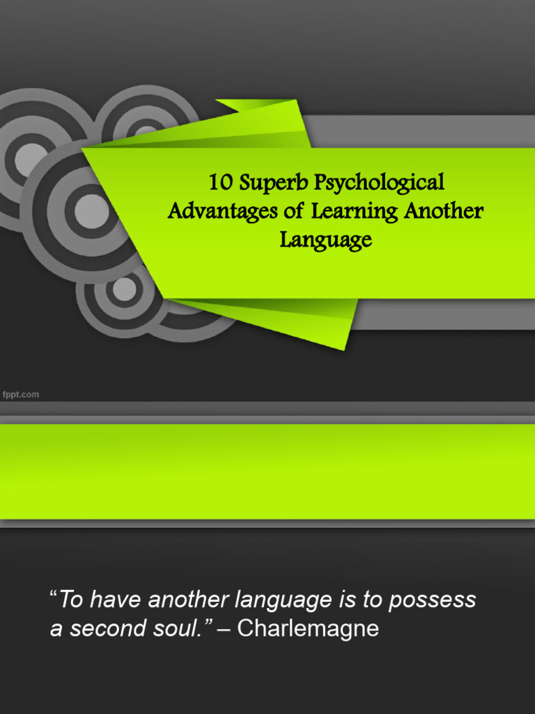 10 Psychological Benefits of Bilingualism | PDF | Multilingualism ...