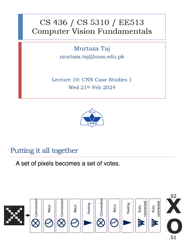 Cs437 Cs5317 Ee414 Ee513 l10 Cnncasestudies | PDF | Artificial Neural ...