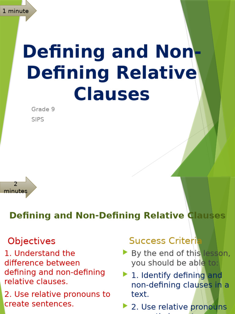 Understanding Relative Clauses in English | PDF | Linguistic Typology ...
