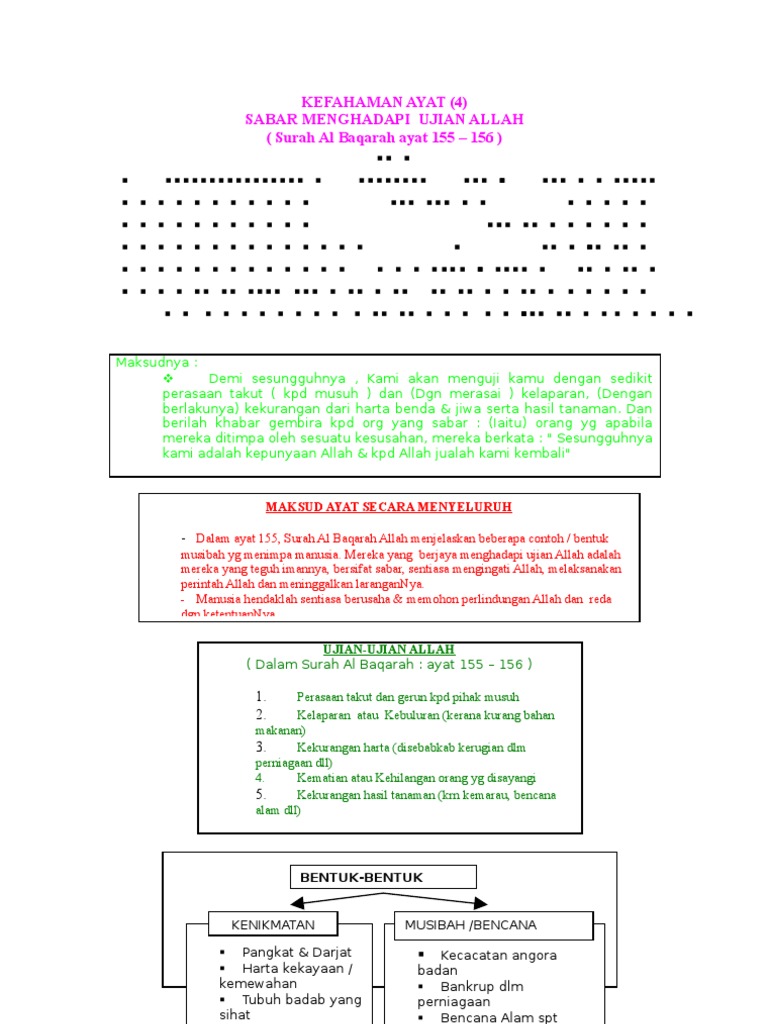 Pel 4 Sabar Menghadapi Ujian Allah Nota Pdf
