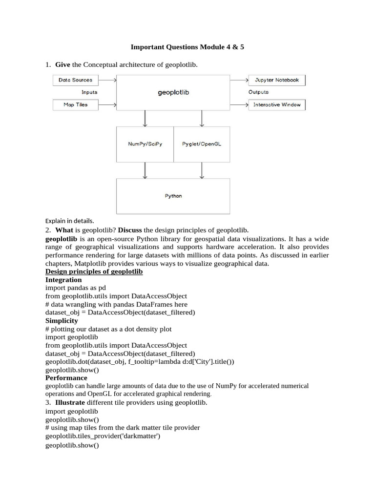 Geoplotlib & Python Data Visualization | PDF | Computer Science | Computing