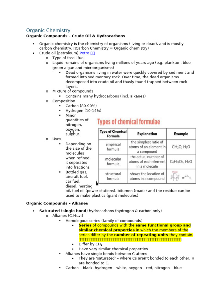 Chem Unit12 Organic | PDF | Functional Group | Alkene