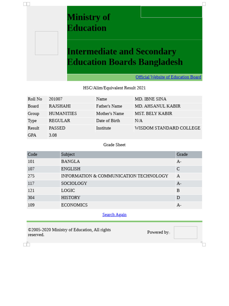 Education Board Bangladesh Pdf