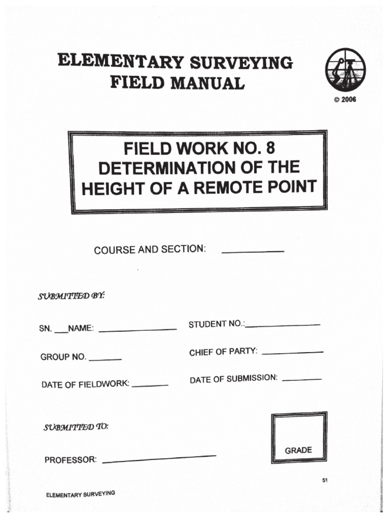 FW 8 Determination of The Height of A Remote Point | PDF