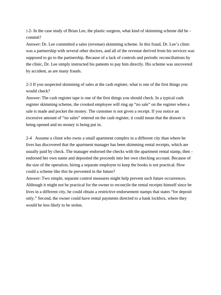 Chapters+2+and+3+Solutions | PDF | Larceny | Theft