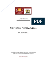 Political Parties Act 2011