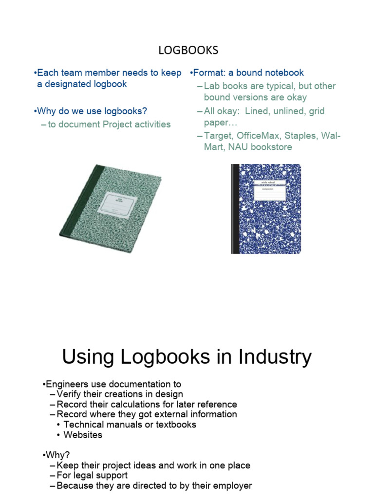 Logbooks | PDF | Computing