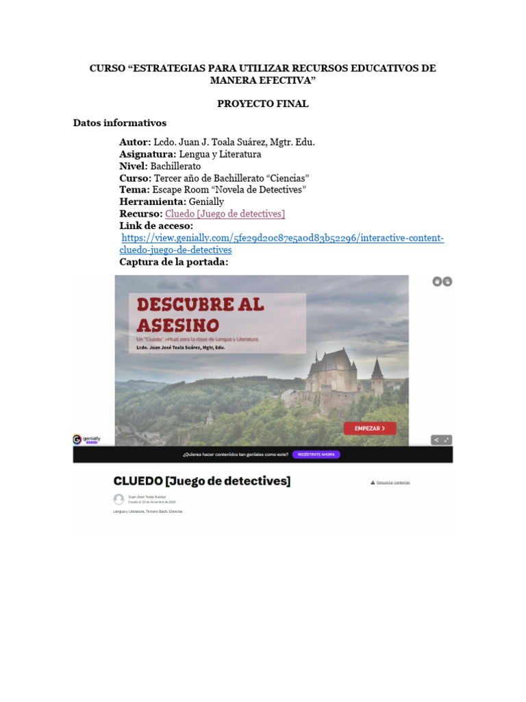 Proyecto Final - JJTS | PDF