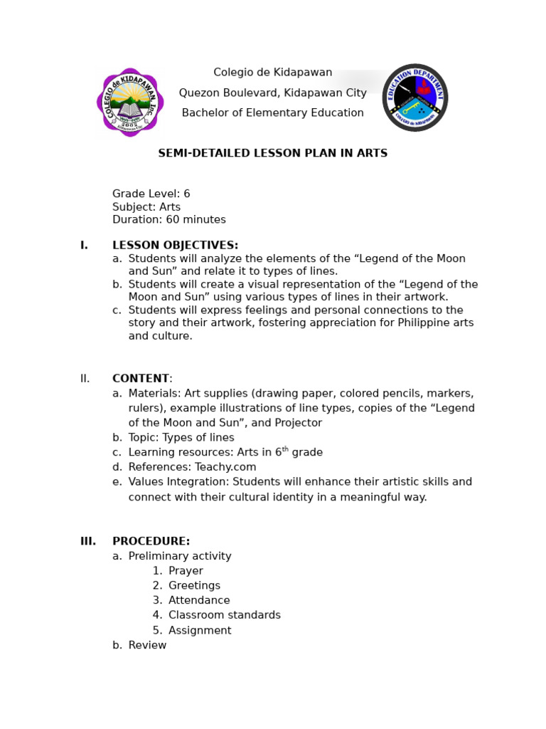 Document-18 (3) | PDF | Lesson Plan | Liberal Arts Education