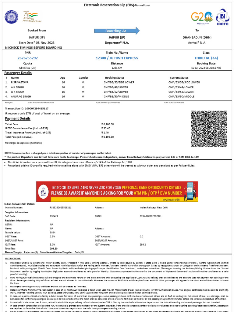 ticket 1 | PDF | Identity Document | Payments