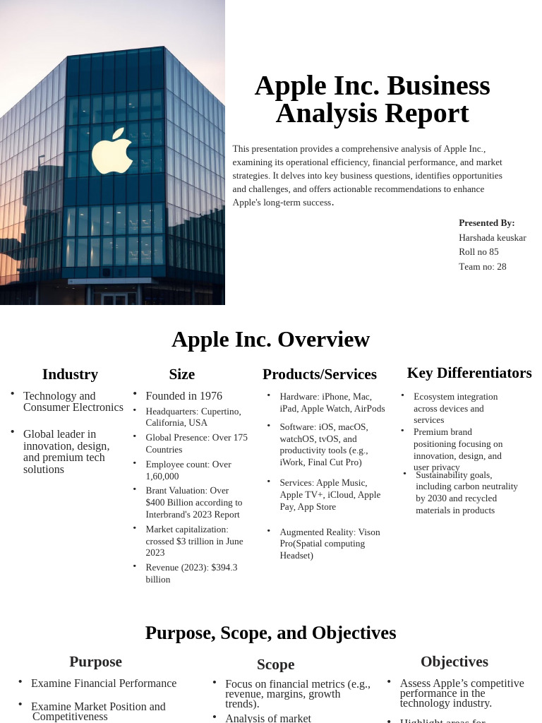 Apple Inc. Business Analysis Overview | PDF | Apple Inc. | I Phone