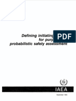 Defining Initiating Events for Purposes of Probabilistic Safety Assessment