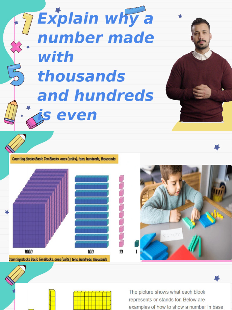 Understanding Even Numbers with Base Ten Blocks | PDF