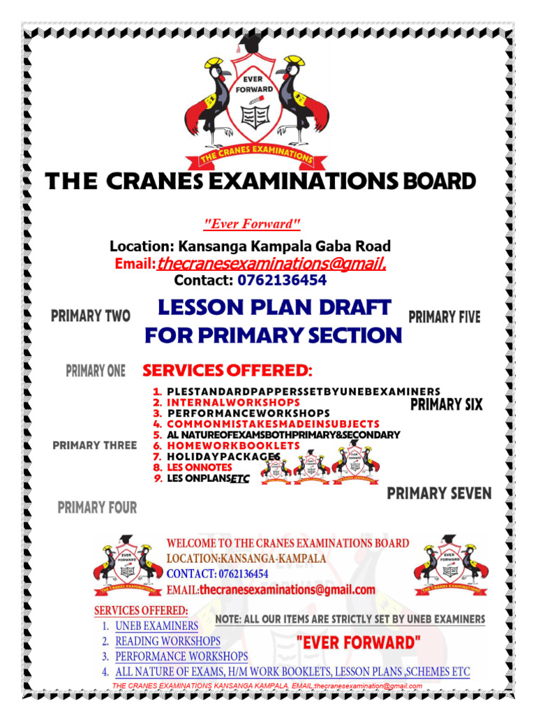 Cranes Examinations Kansanga Kampala | PDF