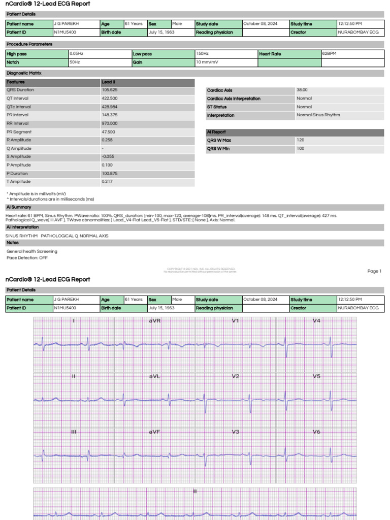 ECG Prakash Patidar | PDF | Electrocardiography | Cardiology