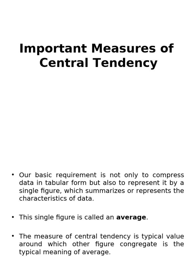 Measures of Central Tendency Explained | PDF | Mode (Statistics) | Mean