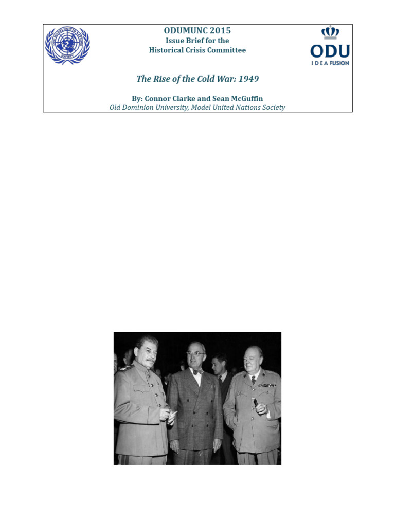 HCC The Rise of The Cold War 1949 | PDF | Soviet Union | World Politics