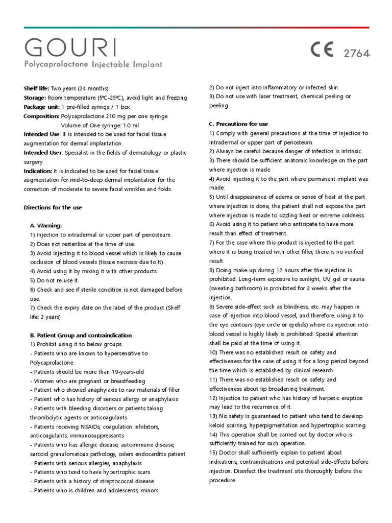Gouri Injection: Usage and Precautions | PDF | Injection (Medicine ...
