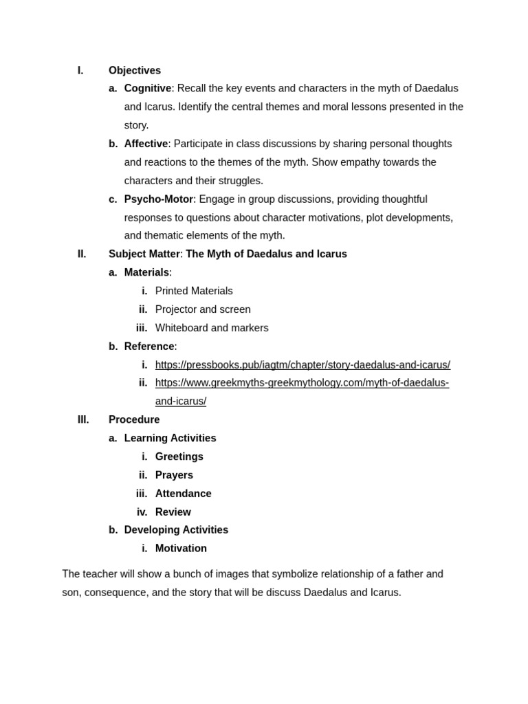Lesson Plan NG Tamad Na Hinayupak | PDF