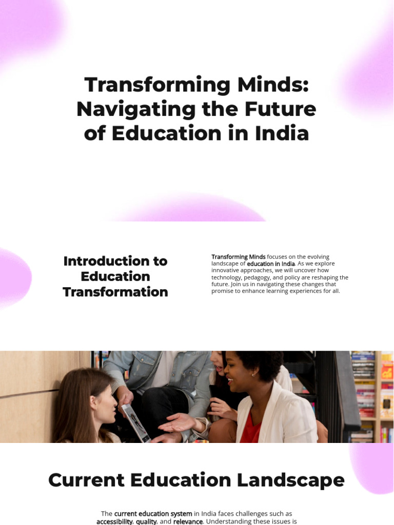Slidesgo Transforming Minds Navigating The Future of Education in India