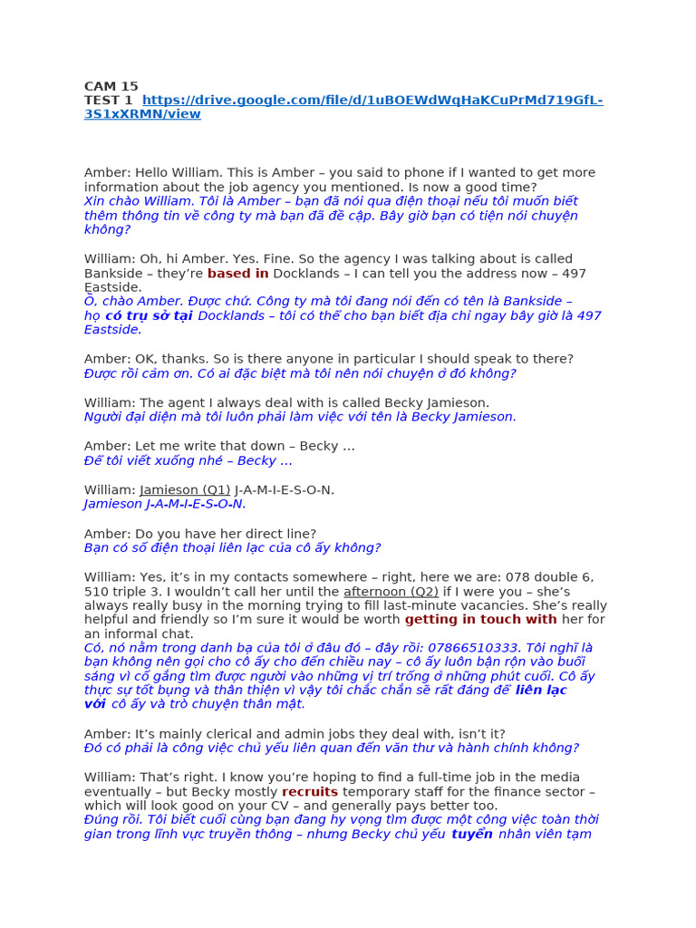 Transcript Cam | PDF