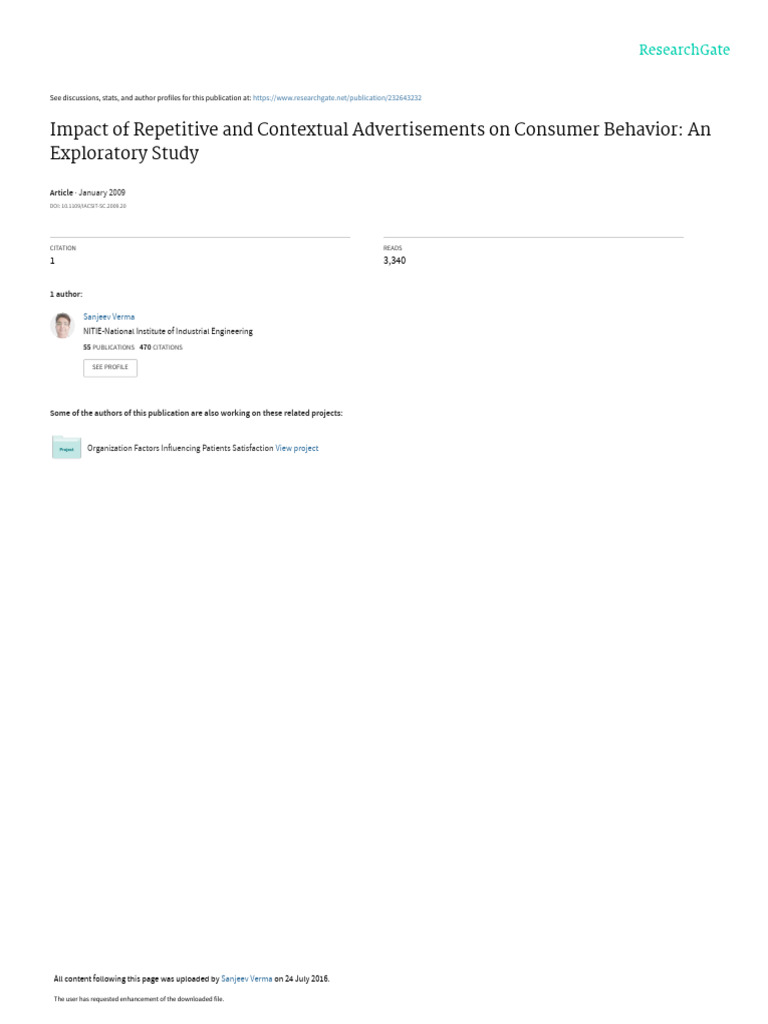 PublishedPaper IEEEConference | PDF | Advertising | Consumer Behaviour