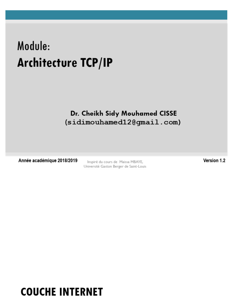 Comprendre le protocole IP en TCP/IP | PDF | Protocoles Internet ...