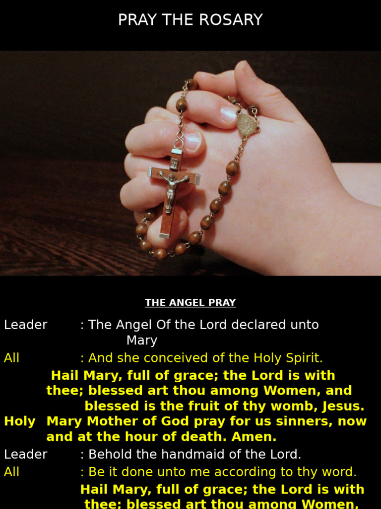 Complete Rosary Prayer Guide PDF | PDF | Lord's Prayer | Mary, Mother ...