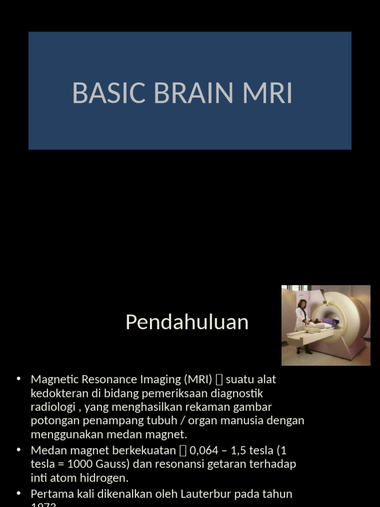Basic MRI Brain Day I | PDF | Vein | Stroke