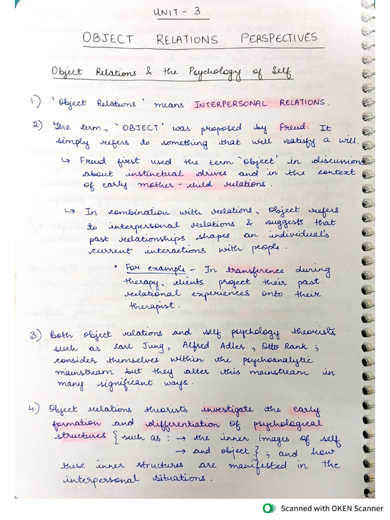 Object Relations Theory DOPT | PDF