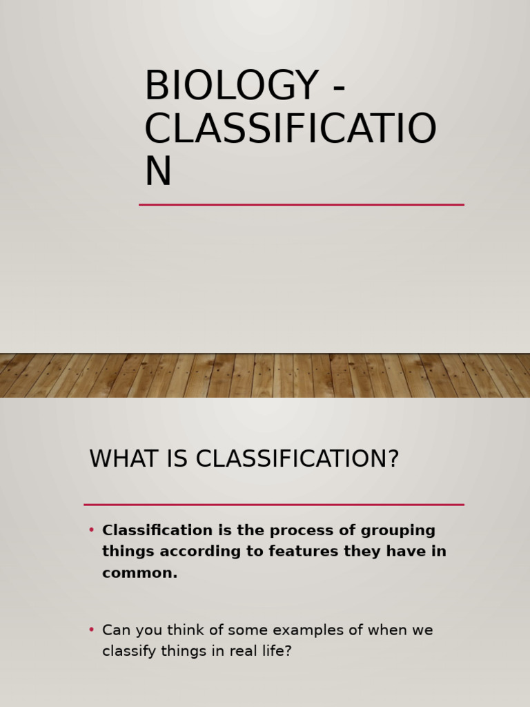 Biology - Classification 2023 | PDF | Taxonomy (Biology) | Biological ...