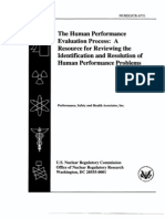 The Human Performance Evaluation Process
