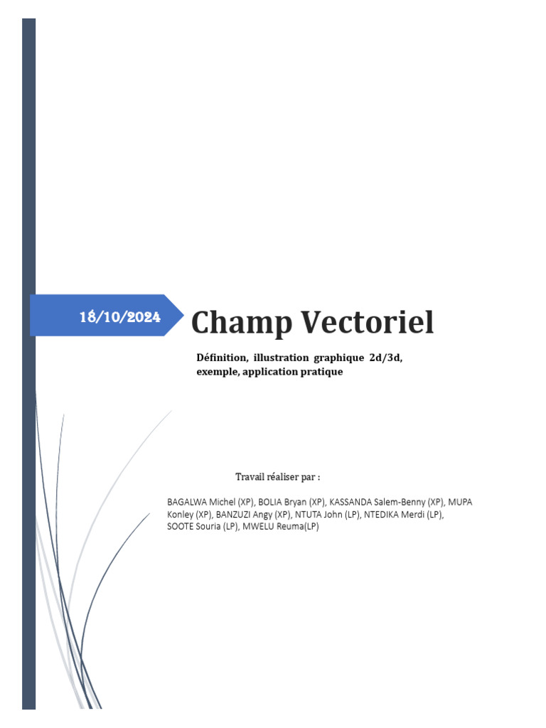 Champ Vectoriel : Définition et Applications | PDF | Champ magnétique ...