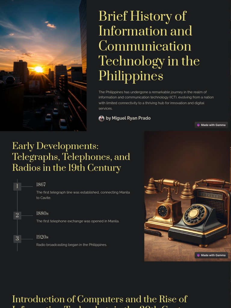 BRIEF HISTORY OF INFORMATION AND COMMUNICATION TECHNOLOGY visual data 4