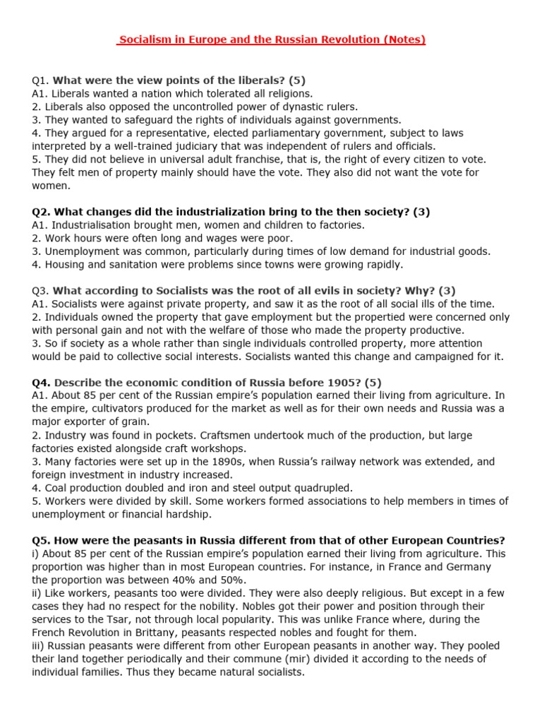 Socialism and the Russian Revolution Insights | PDF