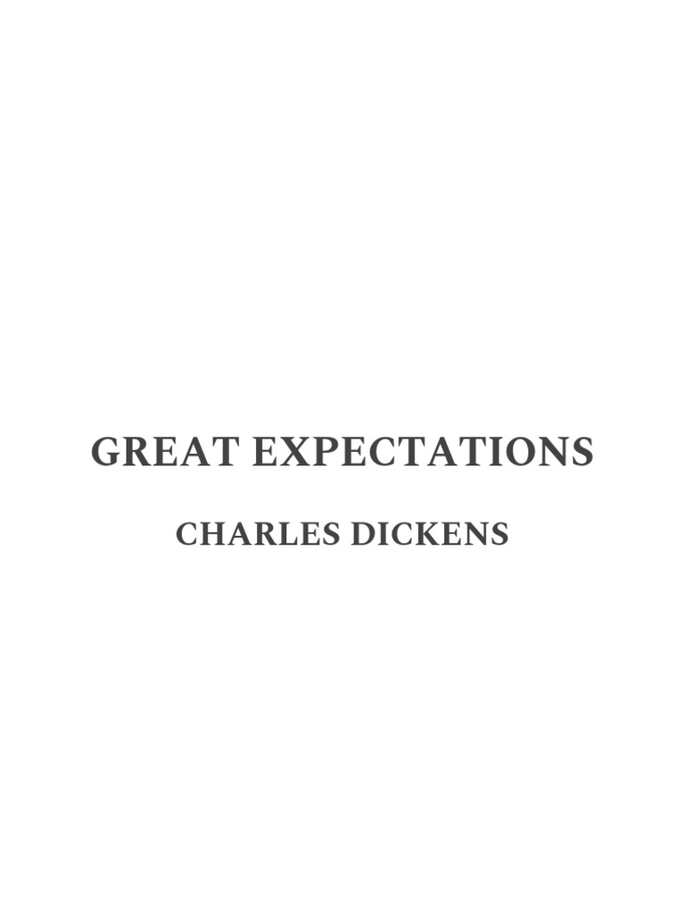 Great Expectations Character Overview | PDF | Great Expectations ...