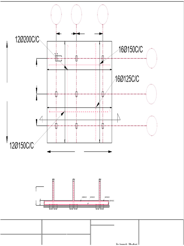 Foundation Bar Plan and Details | PDF