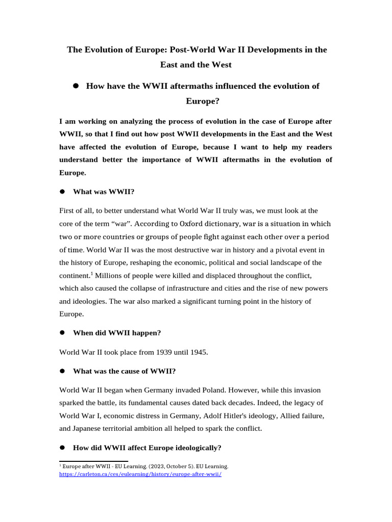 The Evolution of Europe V2 2 | PDF | Iron Curtain | European Economic ...