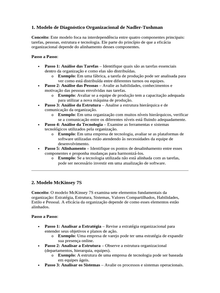 Modelos de Diagnóstico Organizacional | PDF | Cultura organizacional