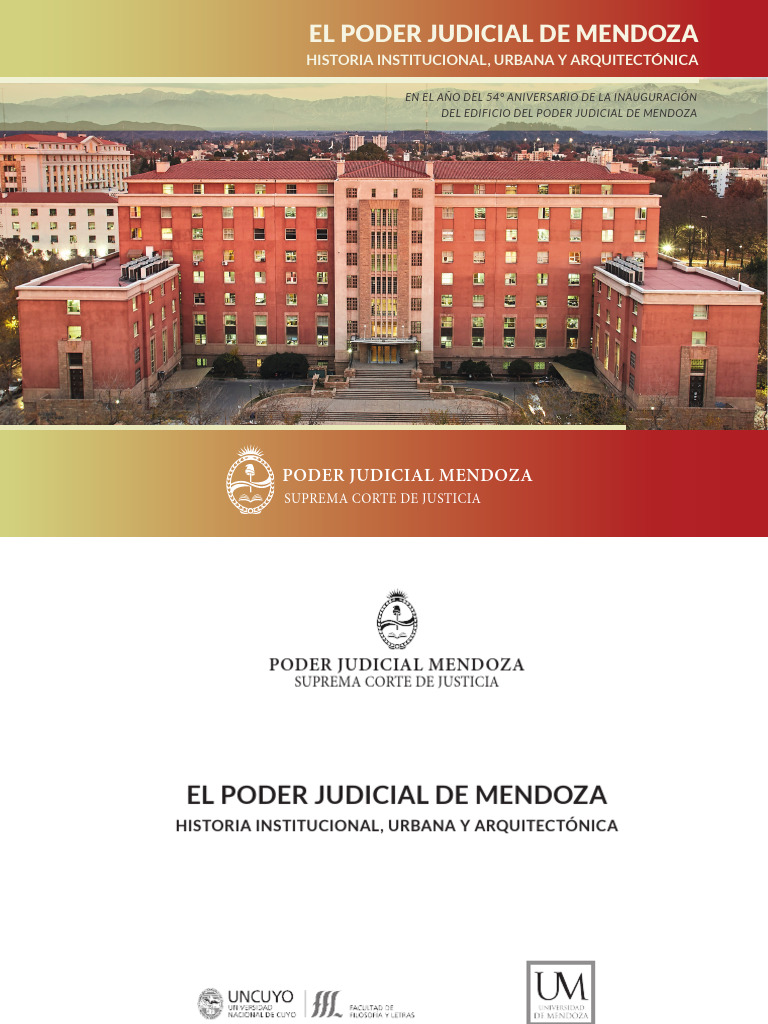 El Poder Judicial de Mendoza Historia Institucional Urbana y Arquitect ...