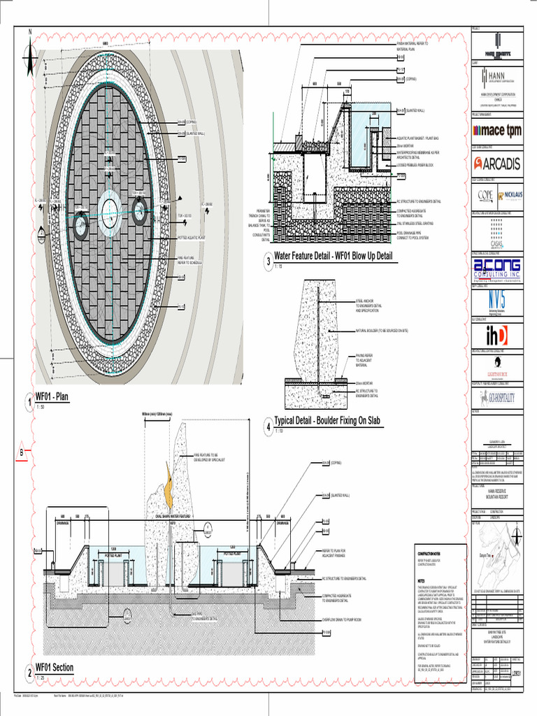 Water Feature Construction Details | PDF | Building Engineering | Civil ...