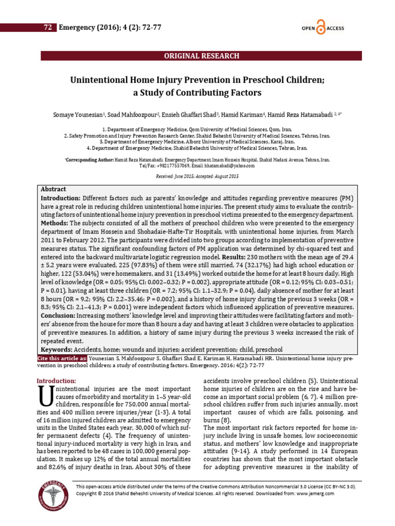 RoSPA- Preventing accidents to children: Safety tips for parents and ...