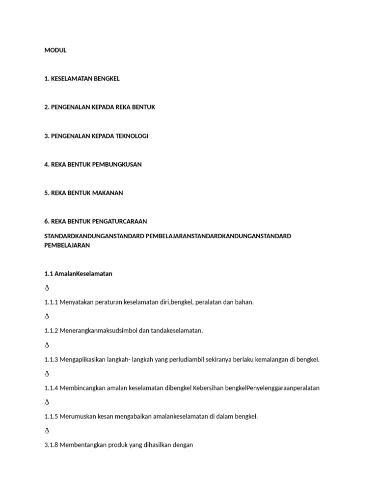 Modul RBT Tahun 4: Reka Bentuk dan Teknologi | PDF