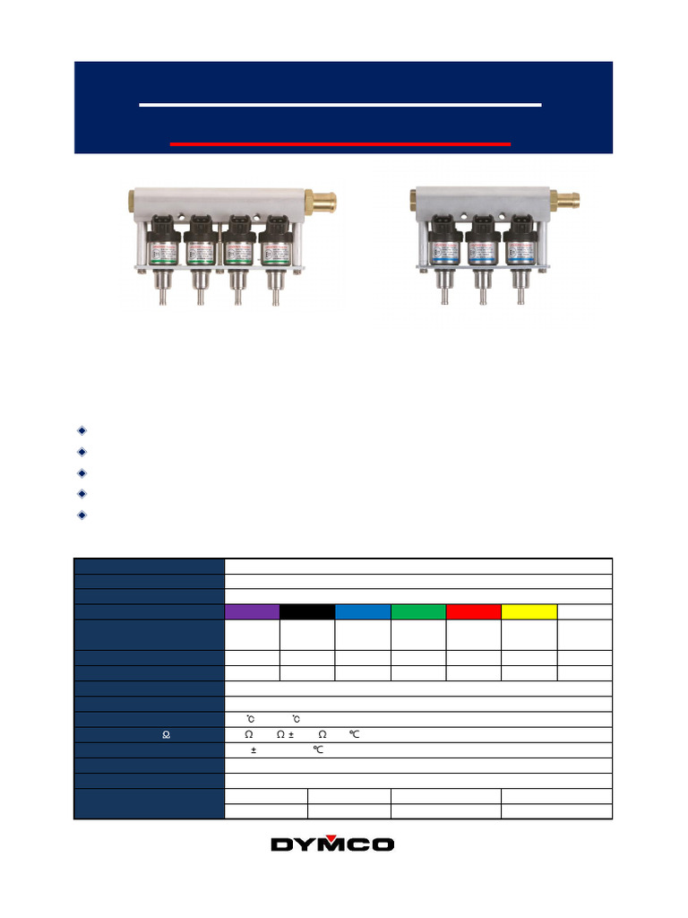 DYMCO LPG Injector Specifications | PDF